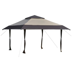 Gazebo Da Giardino Pieghevole 3.96x3.96m In Metallo Color Cachi E Caffè características