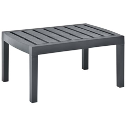 Tavolo Da Salotto Per Giardino Antracite 78x55x38 Cm Plastica precio