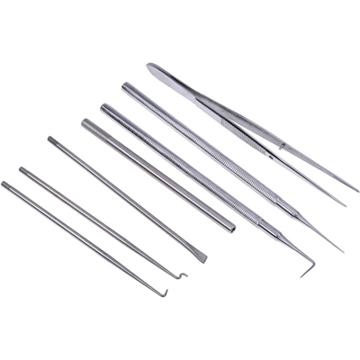 Set di pinzette RS PRO, 7 pezzi