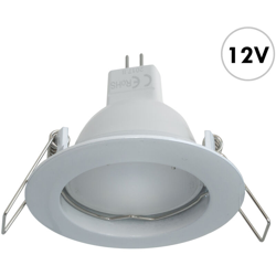 Zeitnet Inc. - Faretto barca camper 12V incasso 6cm tondo bianco lampada LED MR16 7W resa 70W Luce 3000K precio
