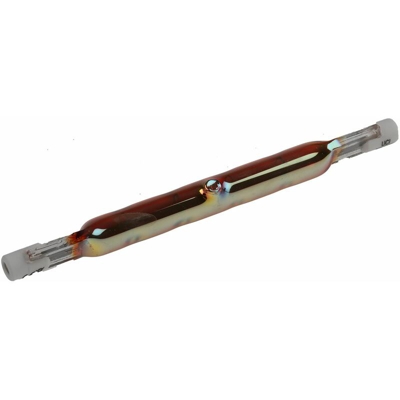 Lampada termica a infrarossi (IR) lunghezza 118 mm, Ø 10mm, 500 W, 230 V, lampada dorata da 5000h, con base R7S - Rs Pro