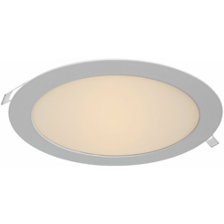 Faretto incasso tondo pannello LED 18W ultra slim luce diffusa foro 20cm 220V Luce Bianco caldo en oferta