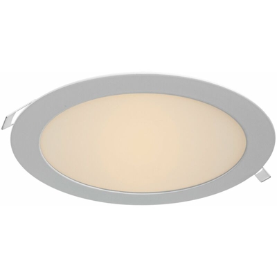 Faretto incasso tondo pannello LED 18W ultra slim luce diffusa foro 20cm 220V Luce Bianco caldo