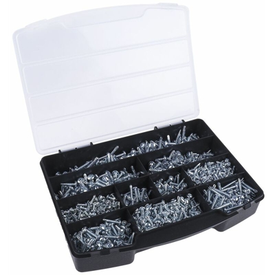 Kit viti e bulloni RS PRO in Acciaio, filettatura No. 6, No. 8, No. 10, Vite autofilettante, Conica