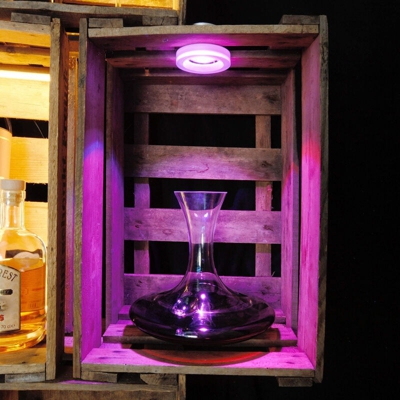 Faretto incasso cromoterapia LED RGB 8W vetro cristallo 24V sincronizzabile LED