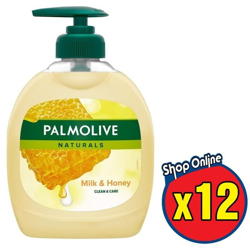 12 SAPONE LIQUIDO MANI LATTE E MIELE DA 300 ML - Palmolive en oferta