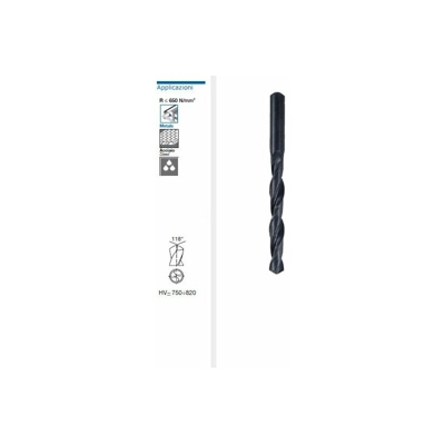 01001 PUNTA PUNTE ELICOIDALI CILINDICHE RULLATE HSS SERIE CORTA PER FERRO-5 mm 5 mm - Krino