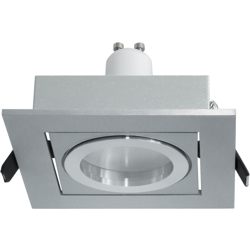 Zeitnet Inc. - Faretto moderno quadrato doppia cornice incasso LED 5W GU10 luce salotto ufficio Luce 4000K en oferta