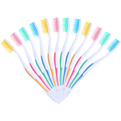 Spazzolino da denti con setole morbide ultrafini per la pulizia orale (colore misto blu / rosso / verde / giallo spedito a caso) 12 confezioni características