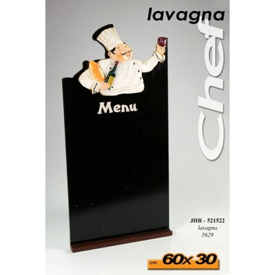 Lavagna Legno Da Muro Cm.60X30 T. Menu'