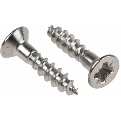 Vite per legno in Acciaio inox RS PRO 16mm, filettatura 3.5mm, guida Pozidriv (Confezione da 100)