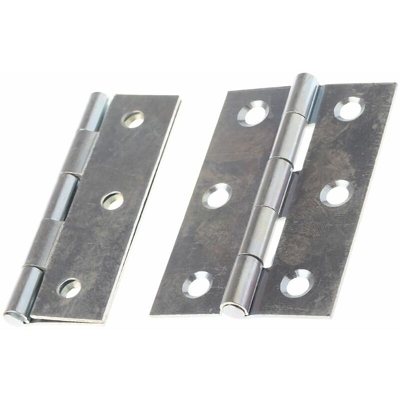 Cerniera A libro in Acciaio, 75mm x 49mm x 1.4mm, Oscillazione libera (Confezione da 2) - Rs Pro