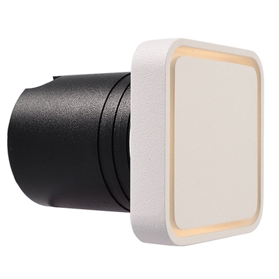 Segnapassi faretto LED COB 4W incasso quadrato 50mm muro punto luce scale 2700K