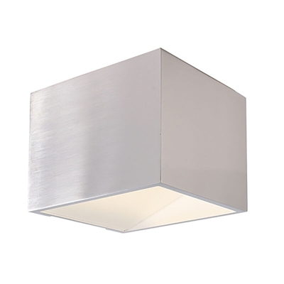 Applique LED 4W quadrato lampada parete alluminio doppio fascio luce 3000K 220V Colore Bianco