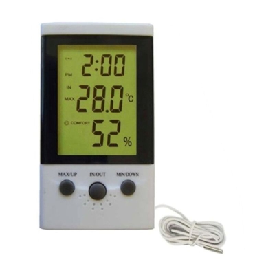Universale - DT-2 TERMOMETRO IGROMETRO CON DOPPIA SONDA 2MT TEMPERATURA DOPPIA + UMIDITA'