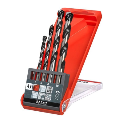 KWB ROCKER® Set punte per calcestruzzo e pietra, ISO 5468, da 4 e da 5 pz., ø 5-10 mm - 044800