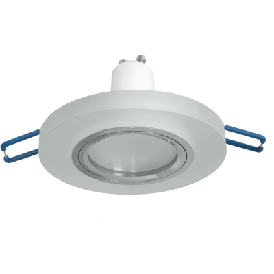 Zeitnet Inc. - Faretto tondo vetro satinato lampada LED 8W GU10 incasso luce soffitto 6cm 230V Luce 3000K