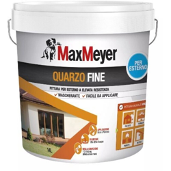 Max Meyer - PITTURA QUARZO FINE BIANCA LT.14 en oferta