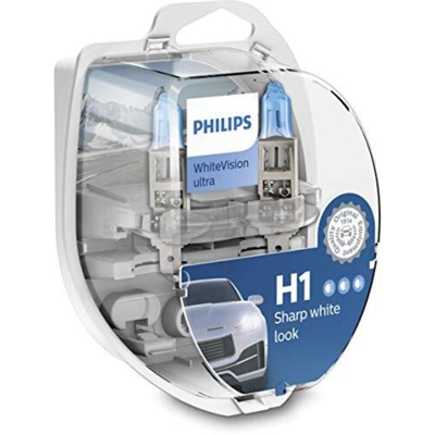 Philips 12258WVUSM Lampadina alogena WhiteVision H1 55 W 12 V