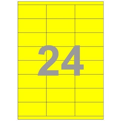 Etichetta Giallo 70 x 35mm