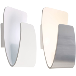 Planetitaly - Applique LED parete lampada moderna 16W luce dimmer da 2000K a 3000K RA>90 IP20 Colore Silver precio