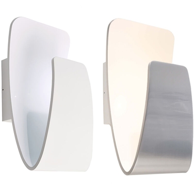 Planetitaly - Applique LED parete lampada moderna 16W luce dimmer da 2000K a 3000K RA>90 IP20 Colore Silver