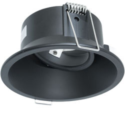 Zeitnet Inc. - Portafaretto moderno porta faretto nero foro incasso 85mm luce orientabile GU10 en oferta