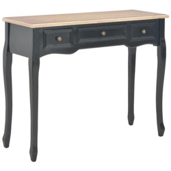 Tavolo Consolle Da Trucco Con 3 Cassetti Nero precio