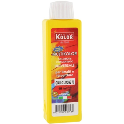 -senza Marca/generico- - 12 PZ Di COLORANTE UNIVERSALE ML.40 LIMONE 70R
