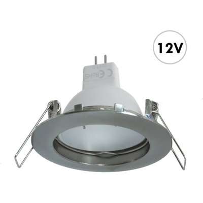Zeitnet Inc. - Faretto incasso tondo LED 7W GU5.3 bassa tensione 12V luci soffitto barca camper Luce 3000K