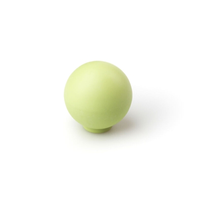 Pomolo, ABS, Verde Mela Satinato, Diametro 28 mm. Marchio - REI