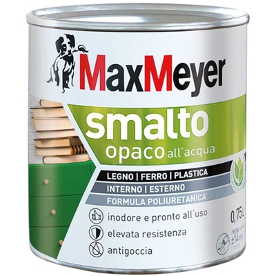 Smalto Acqua Finitura Opaca Confezione da 0,75 Litri