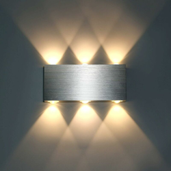 Stoex - Applique da Parete Rettangolare Moderna Applique da Parete a LED Moderna 6w Lampadario Semplice Bianco Caldo per Comodino Caffè Dell'ufficio características