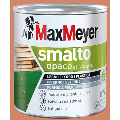 Smalto Acqua Finitura Opaca Confezione da 0,75 Litri
