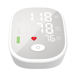 Sfigmomanometro elettronico intelligente da braccio con trasmissione vocale inglese bianca, senza batteria e senza erogazione Type-C precio