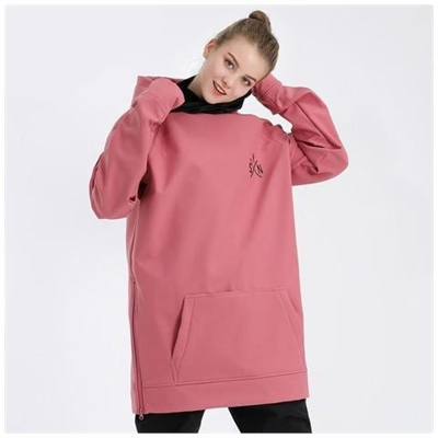 Felpa Con Cappuccio Da Uomo / Donna Giacca Da Snowboard All' aperto, Cappotto, Felpa Con Cappuccio Impermeabile Invernale Per Gli Amanti - Bianco / S [ rosa / M]