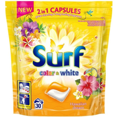 3X Surf Hawaiian Dream Color & White 2 in 1 Capsule per il bucato 30W
