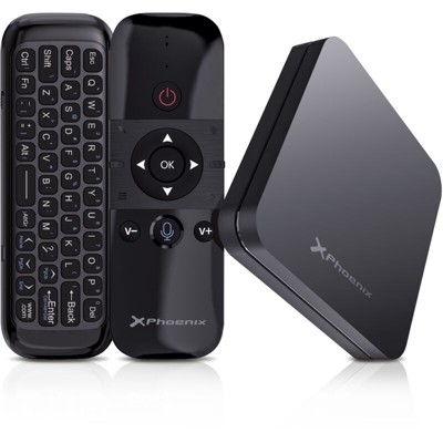 Android tv phoenix android 9.0 4gb ddr3 32gb rom 4k 60 fps wifi dual 5ghz google assistant mando con controllo vocale