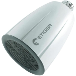 A0 - Lampadina a LED con altoparlante integrato (10 W, Bluetooth, E27), white [Classe di efficienza energetica A+]. - Etiger en oferta