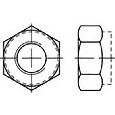 TO-6864666 Dadi esagonali M3 DIN 985 Acciaio inox V2A A2 100 pz. - Toolcraft