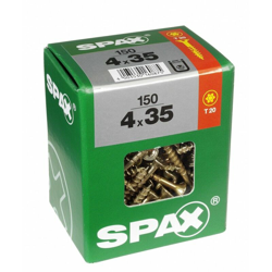 Viti Del Terreno 150 Torx Svasata In Acciaio Testa, Diam.4 Mm X Mm L.35 - Spax precio