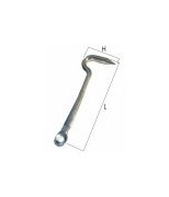 GANCIO TAVOLO DX mm 4.5x65 h 26 Pz.4 GEMAC
