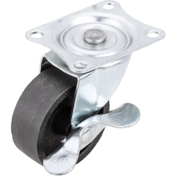 Rotelle pivotanti ruote industriale di metallo con freno 50 mm - Primematik en oferta