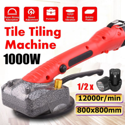 Con 1/2 batteria 1000W pavimentatrice portatile per piastrelle 80x80cm Installazione di piastrelle Macchina per livellamento intelligente del características