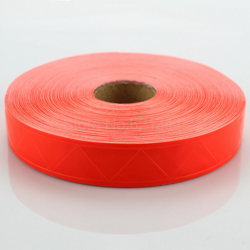 Nastro riflettente in PVC rosso fluorescente da cucire sui vestiti 25/50 mm Misura - 2,5cm x 5 Metri precio