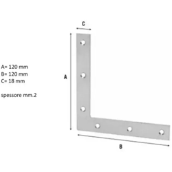 Angolo Rinforzo Pesante Art. 157 Az 12X12 en oferta