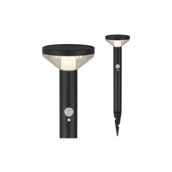 MCE465 - Luce solare da giardino con sensore di movimento e 3 modalità di luce, LED SMD IP44, 220 Lumen, 4000 K, Neutral White (1 pezzo, nero) en oferta