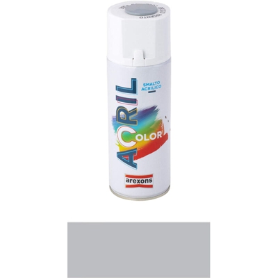Smalto spray Acricolor – 400 ml tonalità grigio e marrone - Colore: alluminio