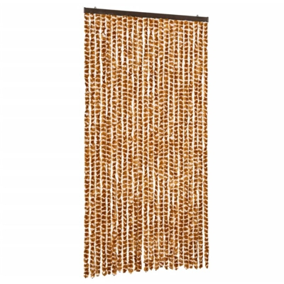 Zanzariera Ocra e Bianco 100x220 cm Ciniglia - Giallo - Vidaxl