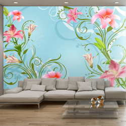Artgeist - Fotomurale - Il sottile bellezza dei gigli II - 350x245 precio